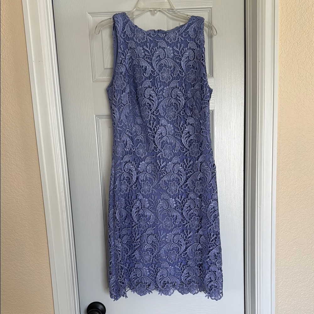 Ralph Lauren Lavender Sleeveless Sheath Midi Dress